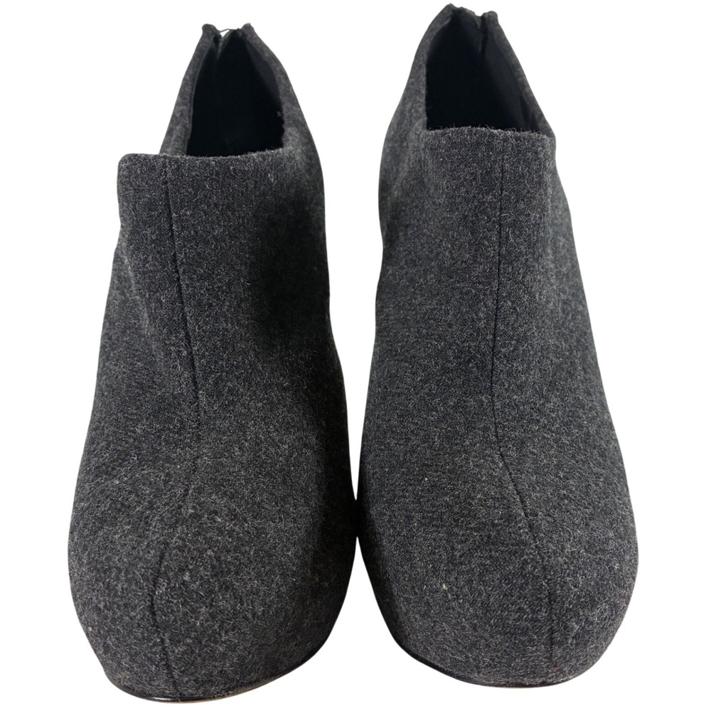Vince Camuto Womens Charcoal Grey Wool Platform Stiletto Ankle Booties Size 10M